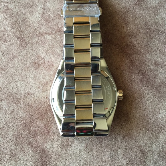 MICHAEL KORS BLUE ‘CHANNING’ PRE-LOVED AUTHENTIC GENUINE LAPIS FACE DESIGN WATCH - Picture 12 of 16